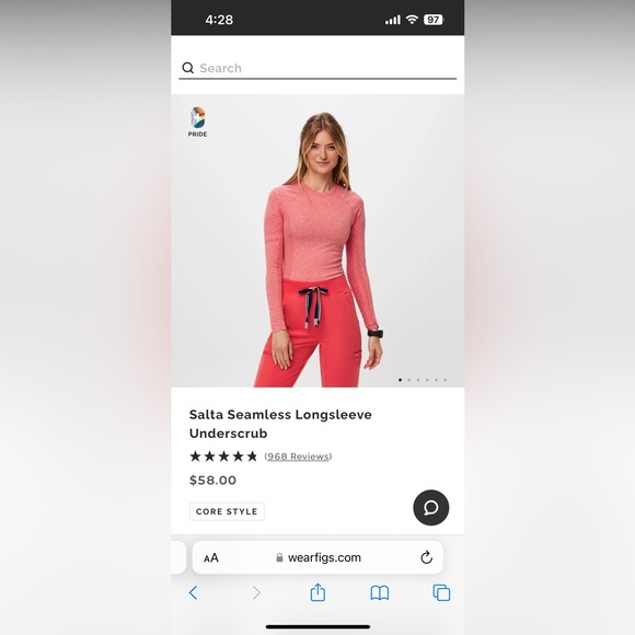 Figs under scrub size XS - Picture 1 of 1